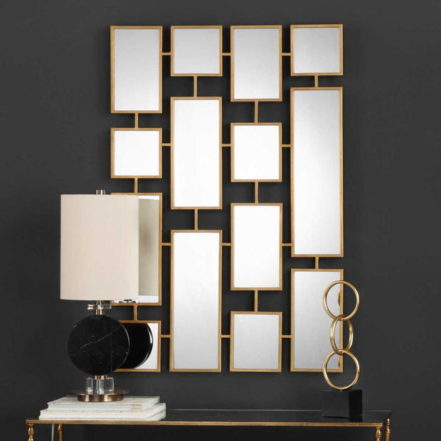 Uttermost Kennon Crafted Gold Leaf Mirror