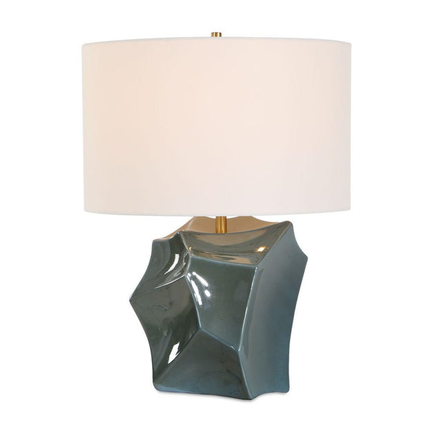 Uttermost Prisma Dark Teal Smoky Bronze Table Lamp