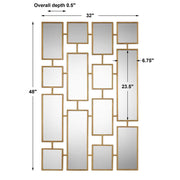 Uttermost Kennon Crafted Gold Leaf Mirror
