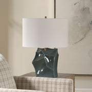 Uttermost Prisma Dark Teal Smoky Bronze Table Lamp