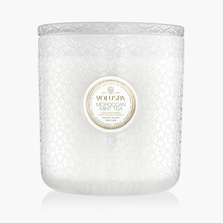 Voluspa Moroccan Mint Tea 5 Wick Hearth Candle ~123oz