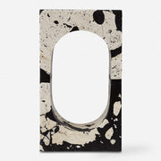 Uttermost Nouveau White Limestone With Black Accents Sculpture