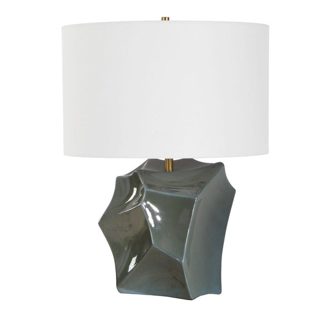 Uttermost Prisma Dark Teal Smoky Bronze Table Lamp