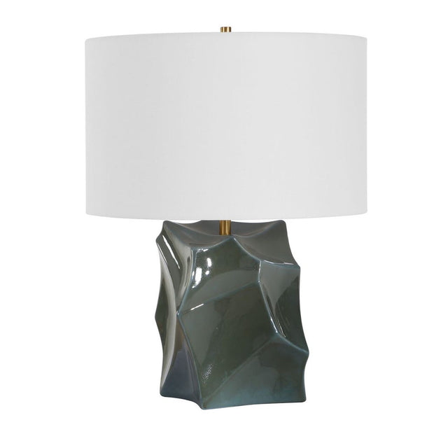 Uttermost Prisma Dark Teal Smoky Bronze Table Lamp