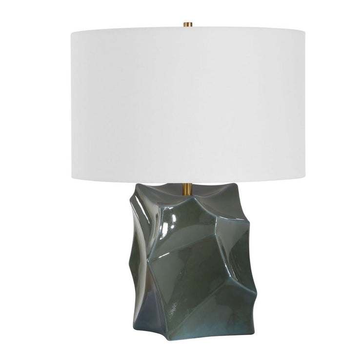 Uttermost Prisma Dark Teal Smoky Bronze Table Lamp