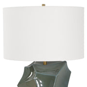 Uttermost Prisma Dark Teal Smoky Bronze Table Lamp