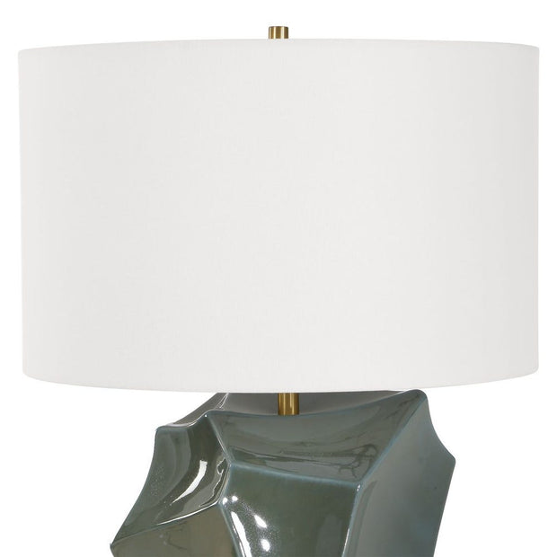 Uttermost Prisma Dark Teal Smoky Bronze Table Lamp