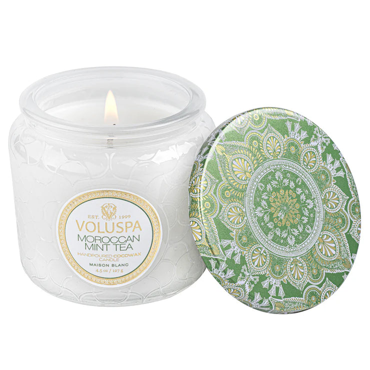 Voluspa Moroccan Mint Tea Petite Jar Candle ~4.5oz