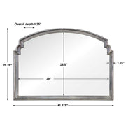 Uttermost Via Della Antique Silver Leaf Mirror