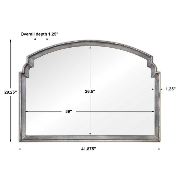 Uttermost Via Della Antique Silver Leaf Mirror