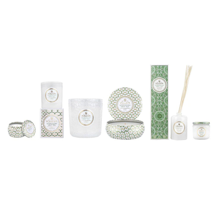 Voluspa Moroccan Mint Tea Petite Jar Candle ~4.5oz