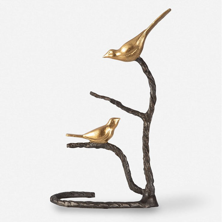 Uttermost Birds on a Limb Iron Sculpture