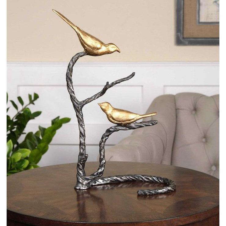 Uttermost Birds on a Limb Iron Sculpture
