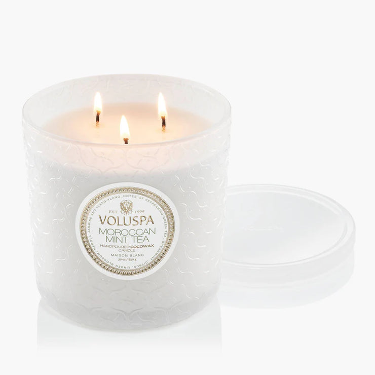 Voluspa Moroccan Mint Tea Boxed Luxe Candle ~ 30oz