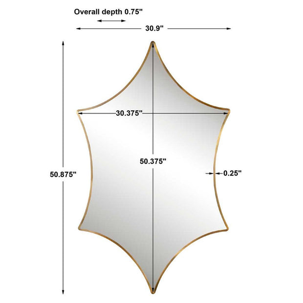 Uttermost Aries Unique Stainless Steel Mirror