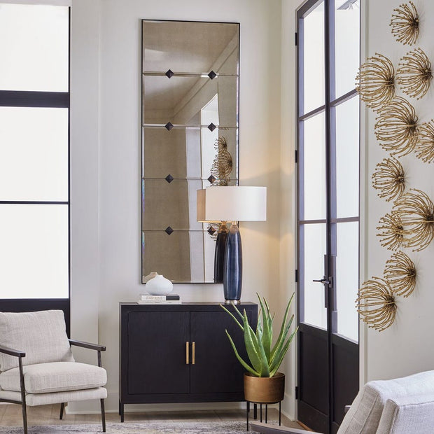 Uttermost Serchio Slim Black Iron Mirror