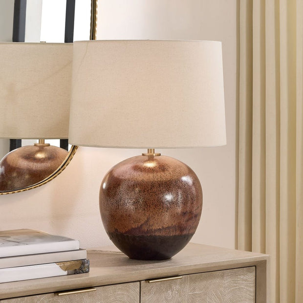 Uttermost Brownell Dark Shades Of Chocolate Table Lamp
