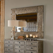 Uttermost Harvest Serenity Ornate Gold Champagne Leaf Mirror