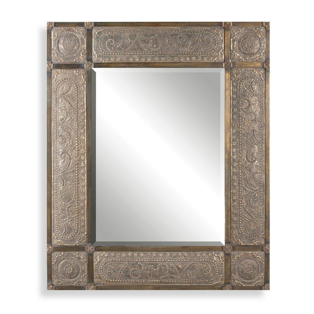 Uttermost Harvest Serenity Ornate Gold Champagne Leaf Mirror