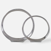 Uttermost Orbits Ring Nickel Set of 2 Sculptures