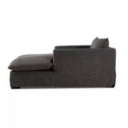 Four Hands Habitat Chaise Lounge ~ Fallon Charcoal Upholstered Fabric