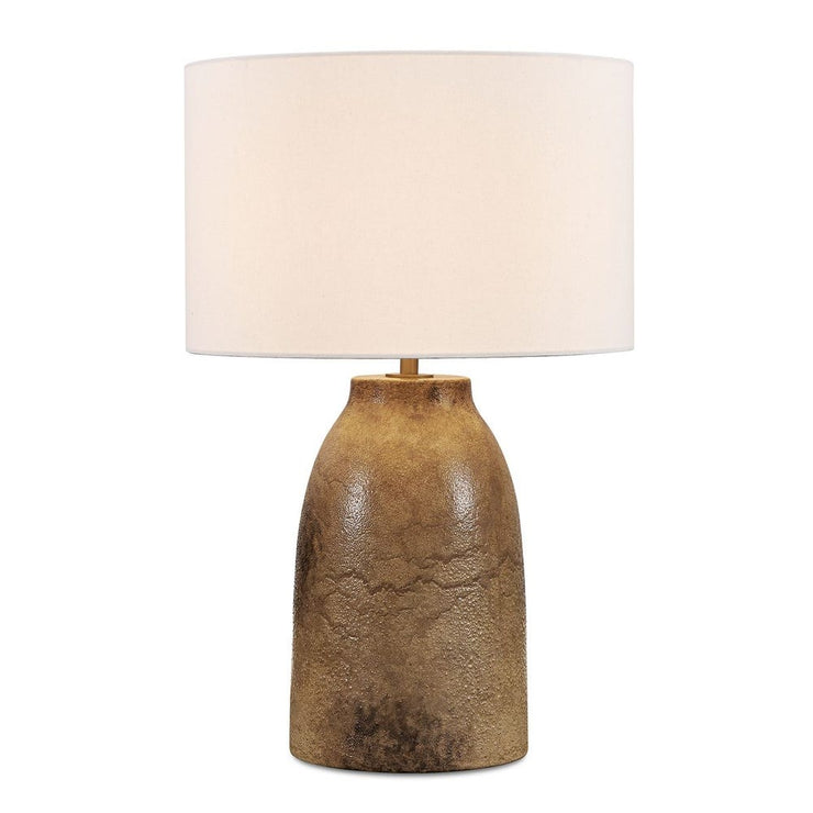 Uttermost Harris Organic Brown Table Lamp With A Warm White Linen Shade