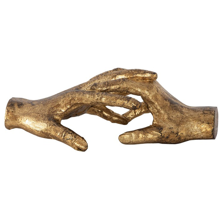 Uttermost Hold My Hand Antiqued Gold Leaf Iron Sculpture