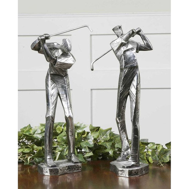 Uttermost Practice Shot Golfers Set of 2 Figurines