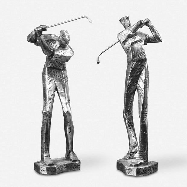 Uttermost Practice Shot Golfers Set of 2 Figurines