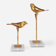 Uttermost Passerines Perched Birds Set of 2 Figurines