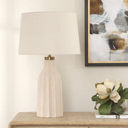 Uttermost Maddox Warm Cream And Antique Brass Table Lamp