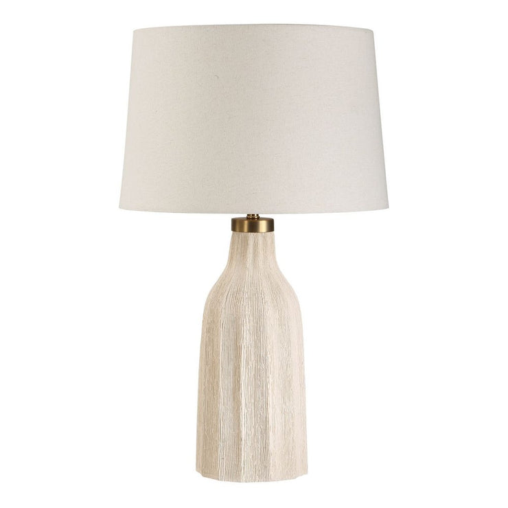 Uttermost Maddox Warm Cream And Antique Brass Table Lamp
