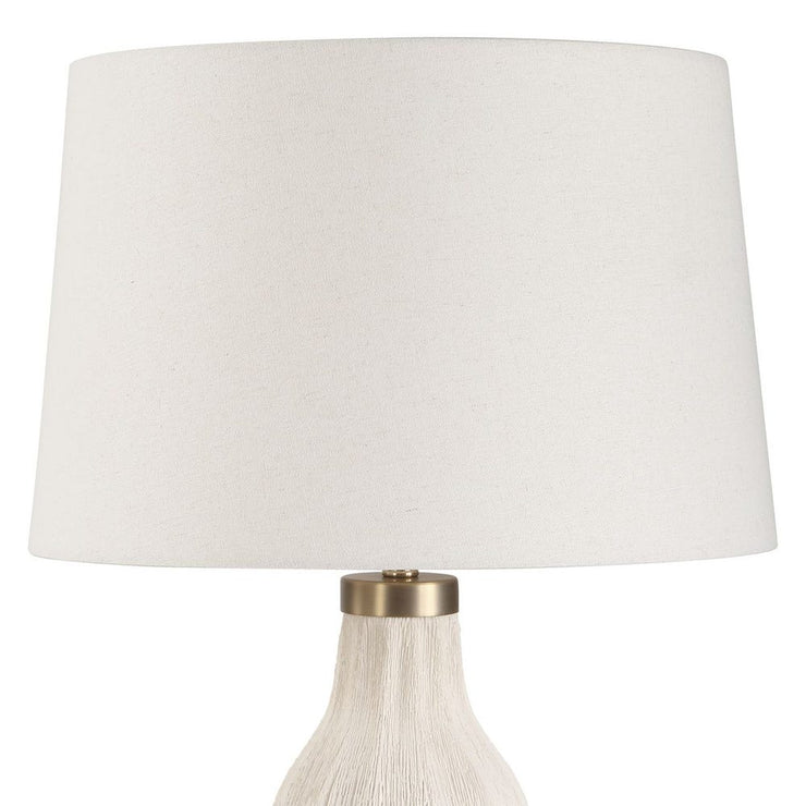 Uttermost Maddox Warm Cream And Antique Brass Table Lamp