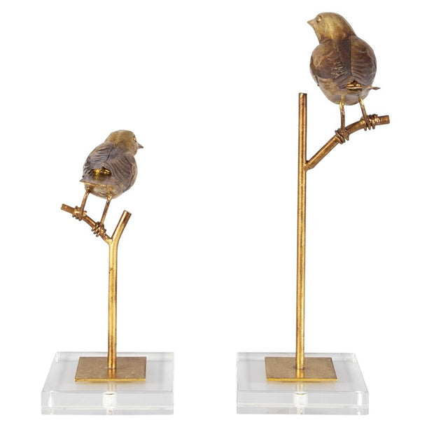 Uttermost Passerines Perched Birds Set of 2 Figurines