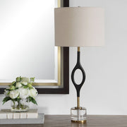 Uttermost Maryam Warm Black Iron Cordless Buffet Lamp