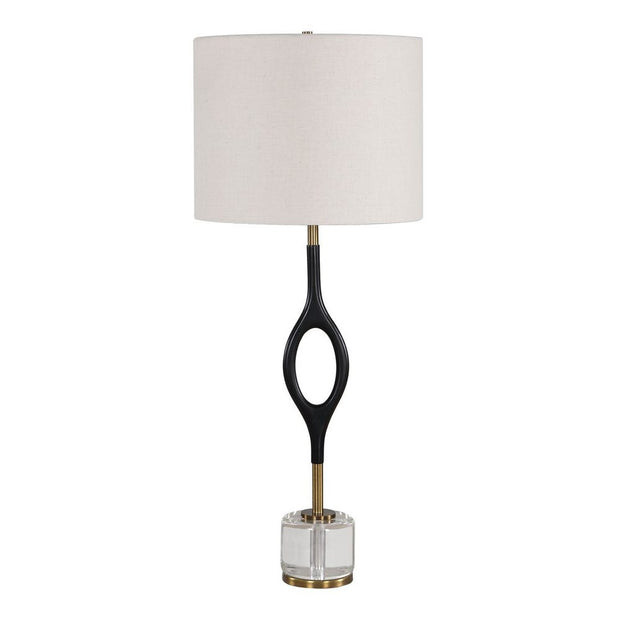 Uttermost Maryam Warm Black Iron Cordless Buffet Lamp