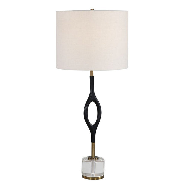 Uttermost Maryam Warm Black Iron Cordless Buffet Lamp