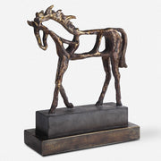 Uttermost Titan Horse Antiqued Bronze Sculpture