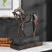 Uttermost Titan Horse Antiqued Bronze Sculpture