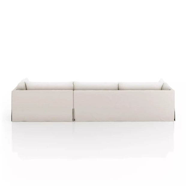 Four Hands Habitat Slipcovered  2 Piece Right Chaise Sectional 133” ~ Valley Nimbus Slipcover Fabric