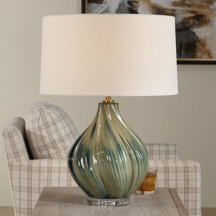 Uttermost Tausha Muted Greens And Blues Table Lamp