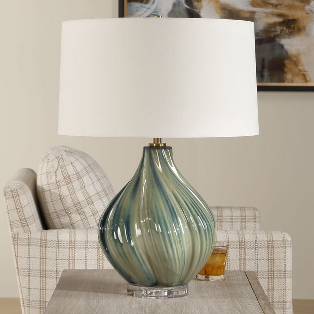 Uttermost Tausha Muted Greens And Blues Table Lamp