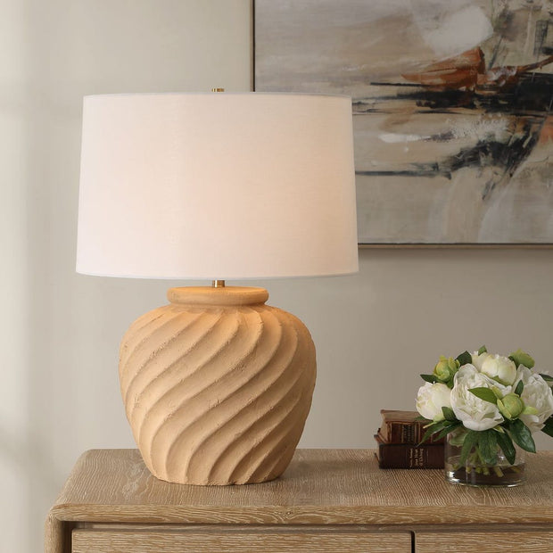 Uttermost Farai Handcrafted Terracotta Table Lamp
