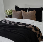 Kashwere Ultra Plush Black Cloud Throw Blanket