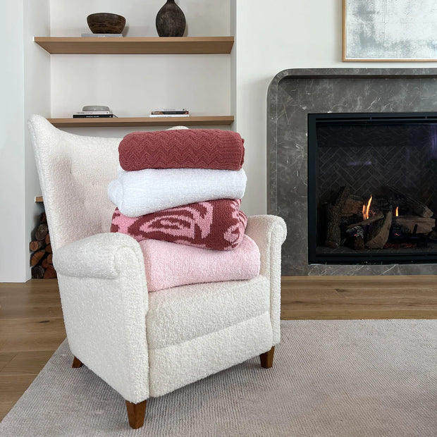 Kashwere Ultra Plush White Cloud Throw Blanket