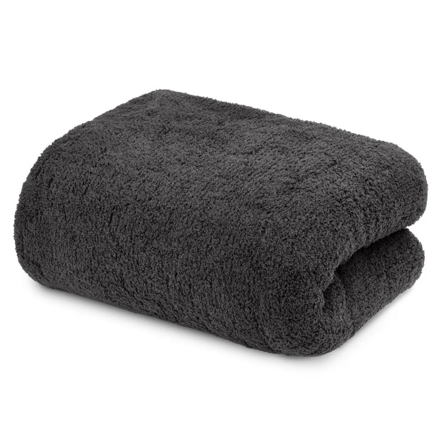 Kashwere Ultra Plush Midnight Grey Cloud Throw Blanket