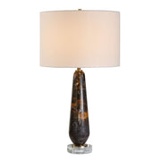 Uttermost Dames Dark Marble With White And Brown Veining Table Lamp