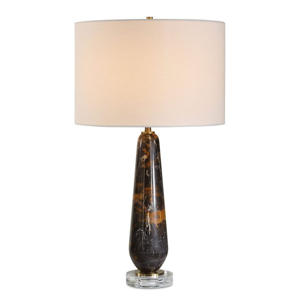 Uttermost Dames Dark Marble With White And Brown Veining Table Lamp