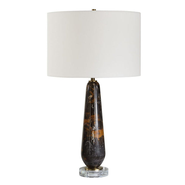 Uttermost Dames Dark Marble With White And Brown Veining Table Lamp