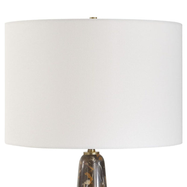 Uttermost Dames Dark Marble With White And Brown Veining Table Lamp